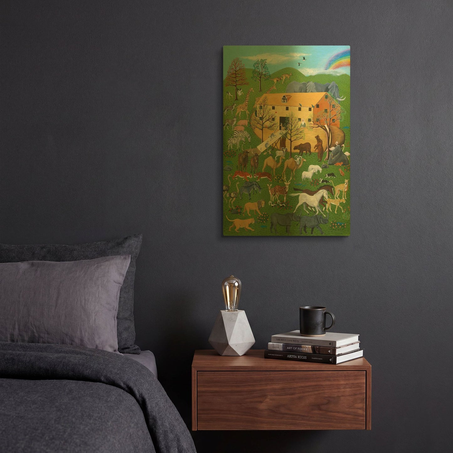 'Environmental Noah' By Susan Henke Fine Art Gold Metal Wall Art