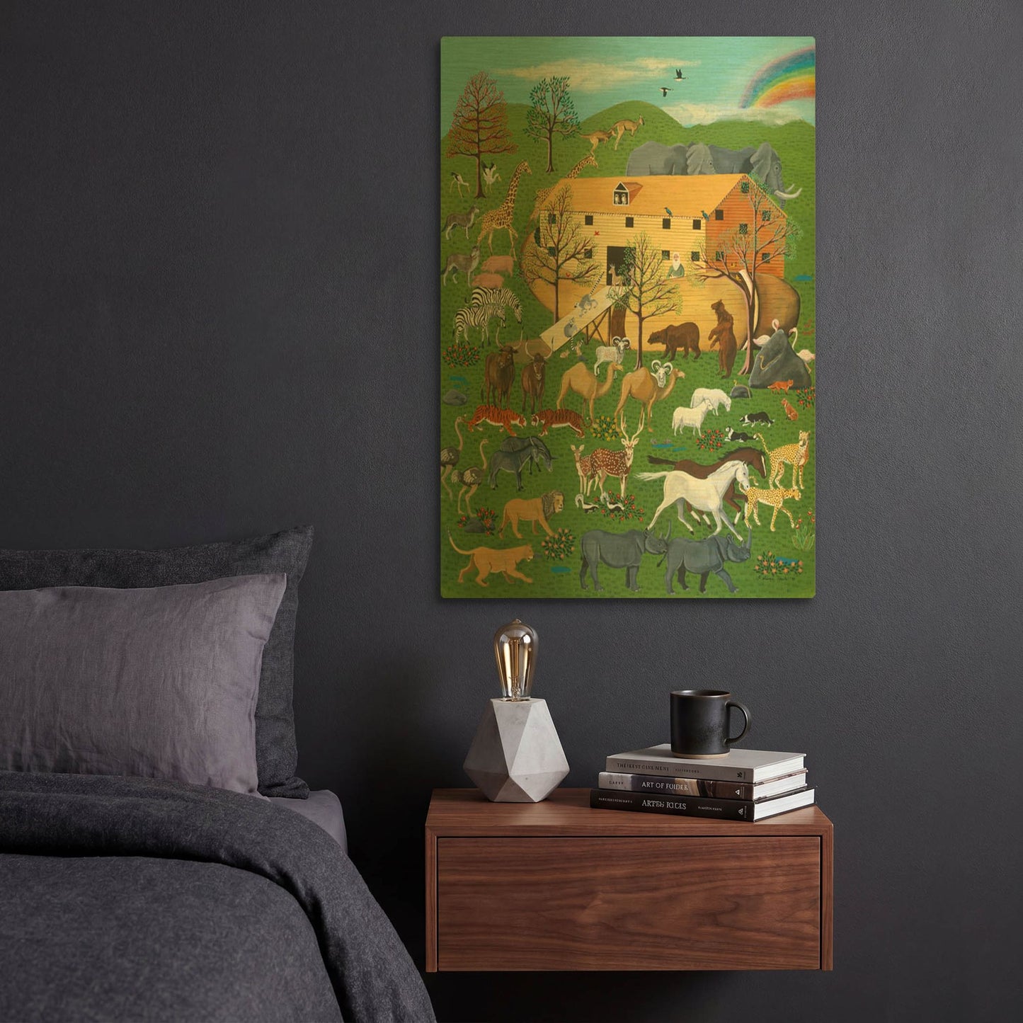 'Environmental Noah' By Susan Henke Fine Art Gold Metal Wall Art
