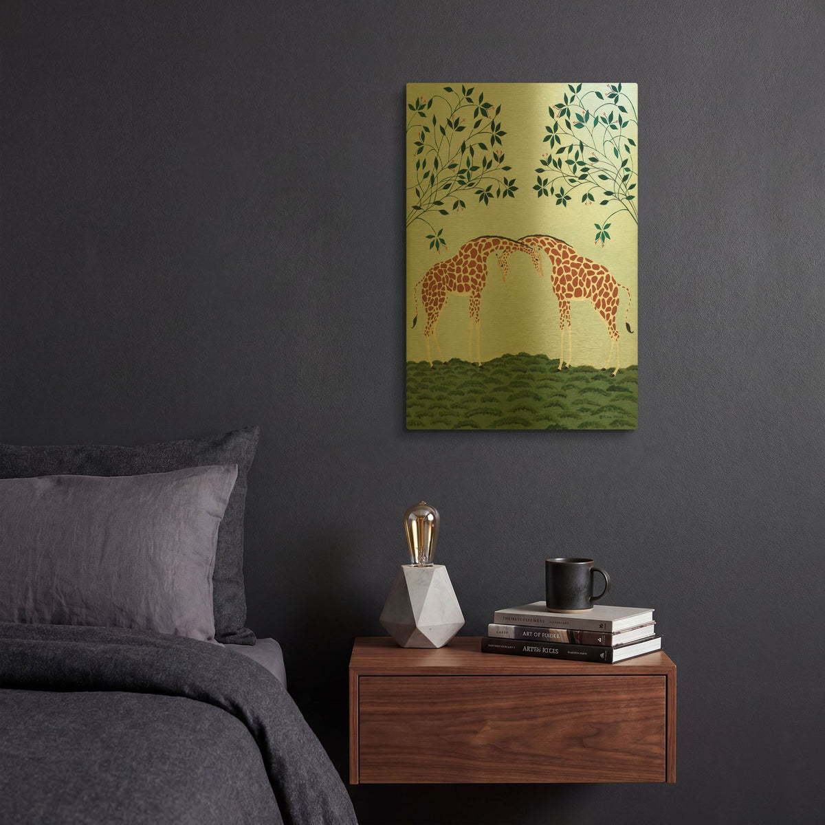 'Friendship' By Susan Henke Fine Art Gold Metal Wall Art