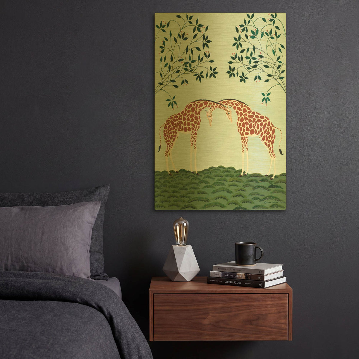 'Friendship' By Susan Henke Fine Art Gold Metal Wall Art
