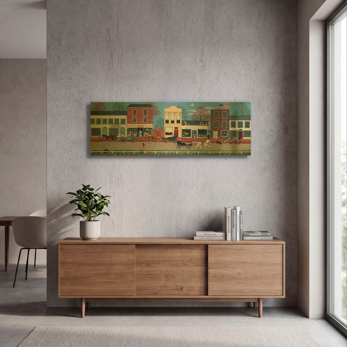 'McGregors On Commerce Street 2' By Susan Henke Fine Art Gold Metal Wall Art