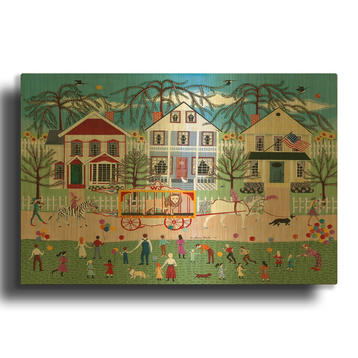 'Wacky Jack' By Susan Henke Fine Art Gold Metal Wall Art
