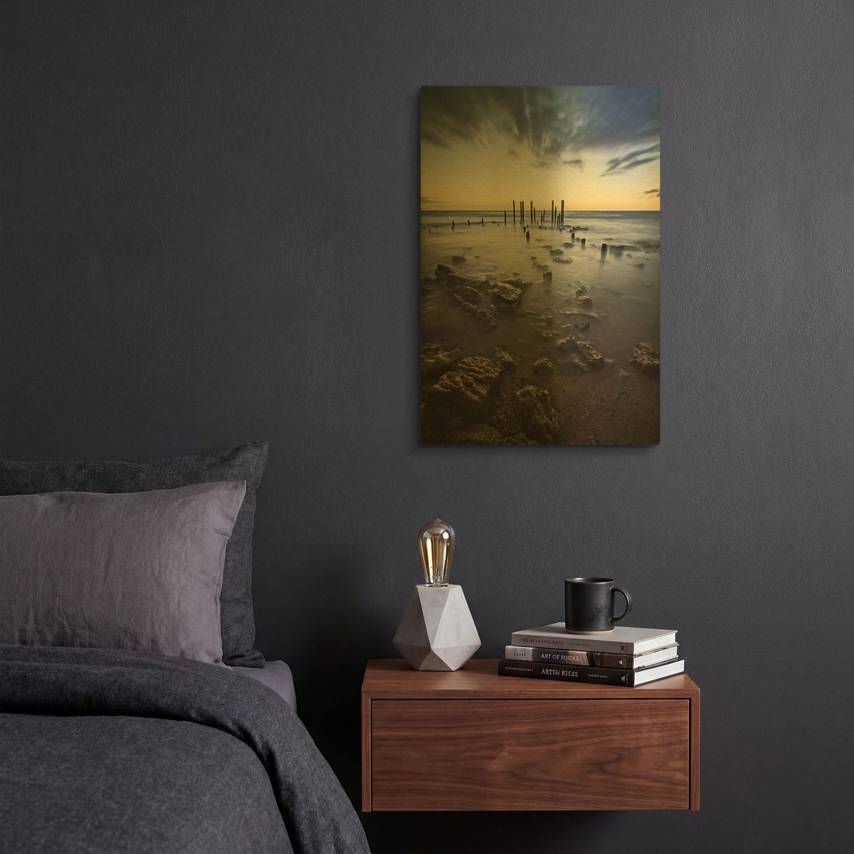 'At the going down of the Sun' By SD Smart Gold Metal Wall Art