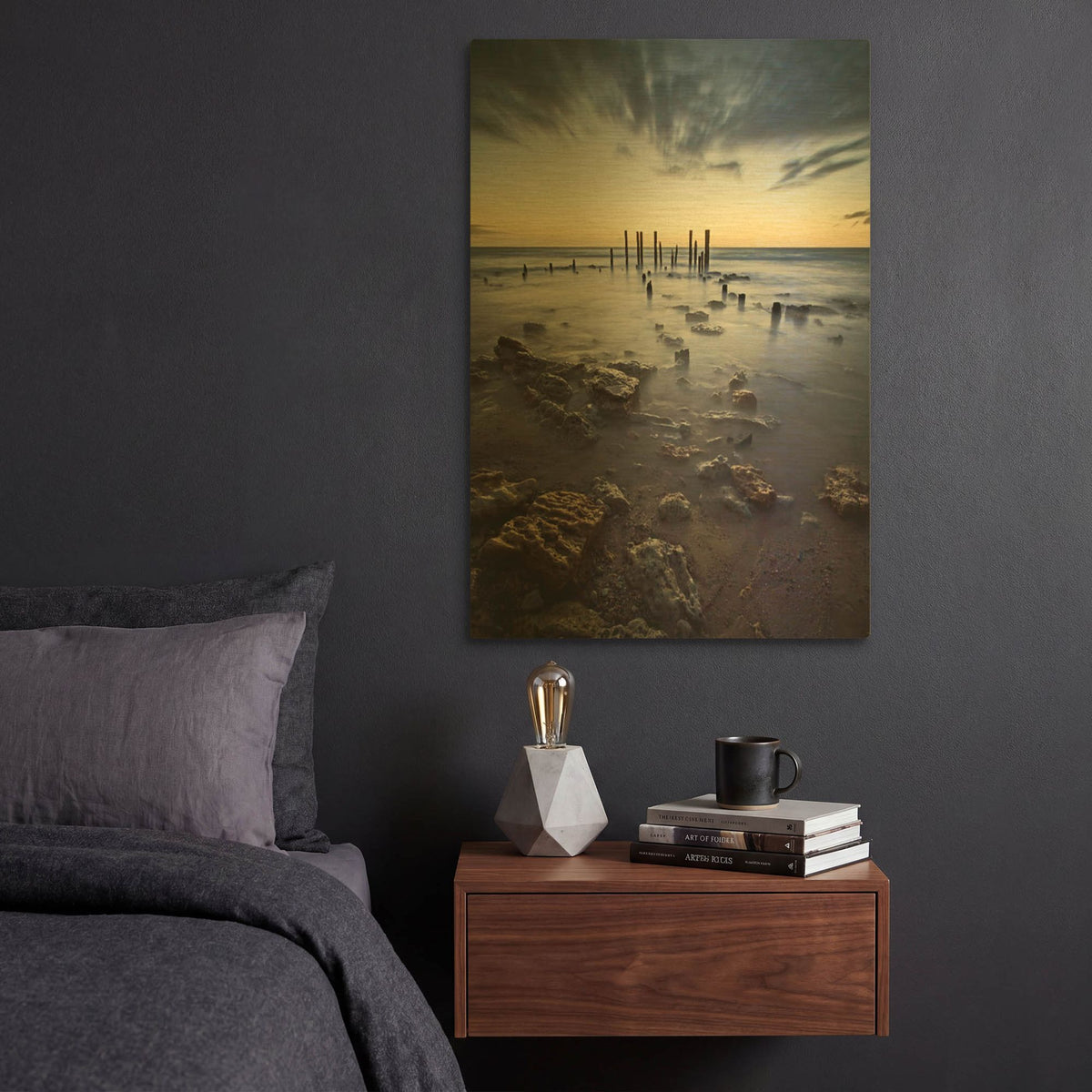 'At the going down of the Sun' By SD Smart Gold Metal Wall Art