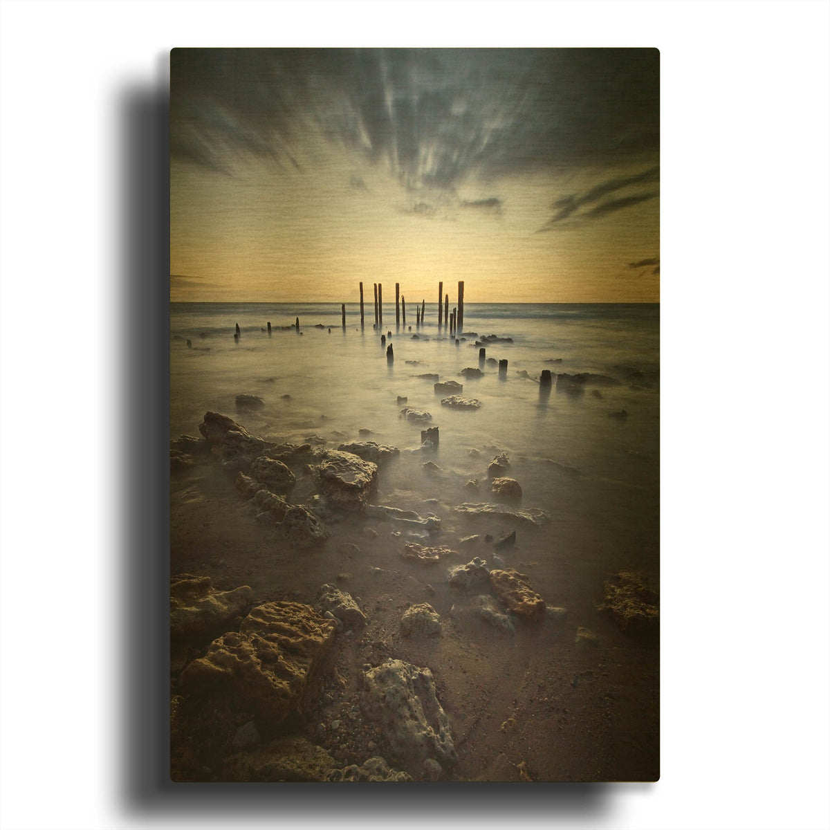 'At the going down of the Sun' By SD Smart Gold Metal Wall Art