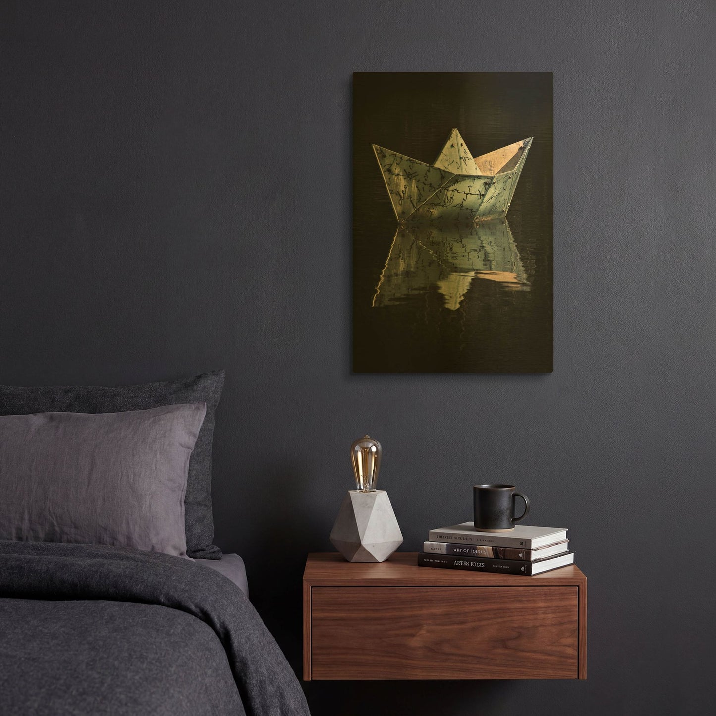 'Come Sail Away' By SD Smart Gold Metal Wall Art