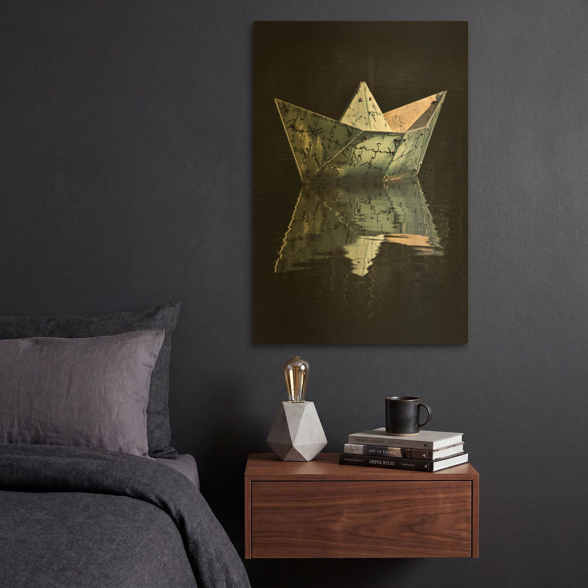 'Come Sail Away' By SD Smart Gold Metal Wall Art