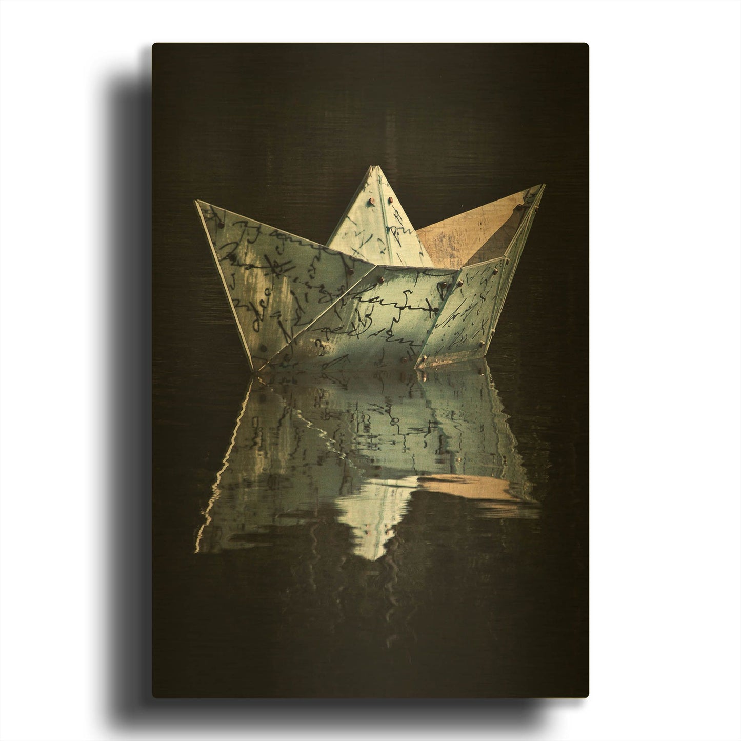 'Come Sail Away' By SD Smart Gold Metal Wall Art