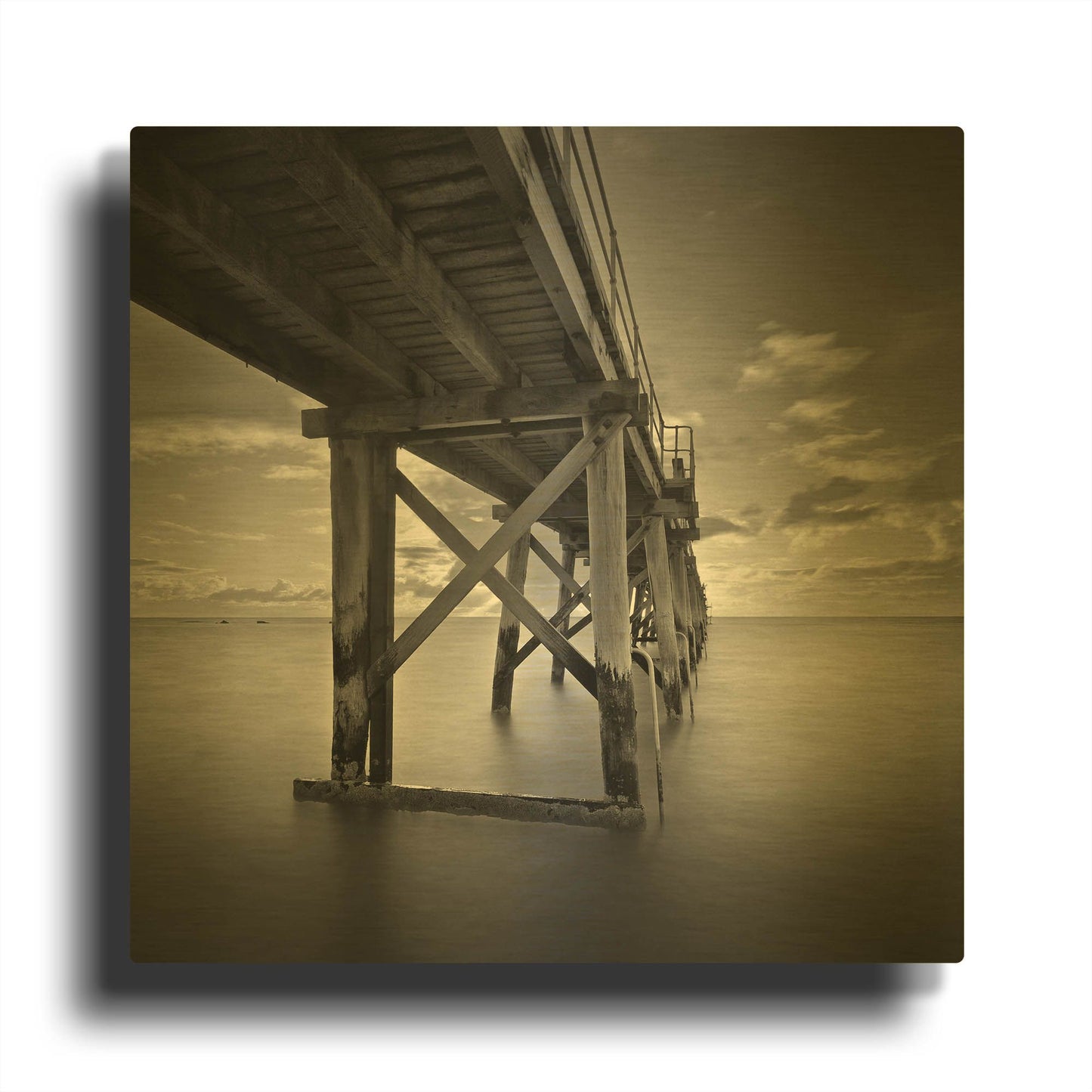 'Depth' By SD Smart Gold Metal Wall Art