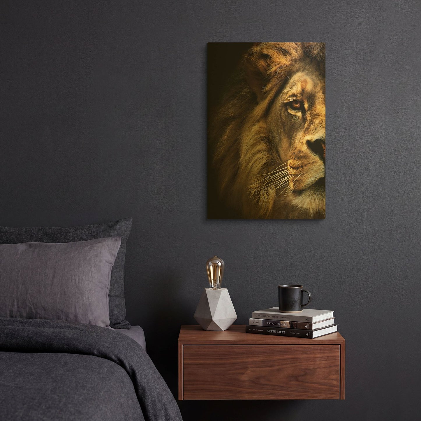 'Majestic Dominance' By SD Smart Gold Metal Wall Art