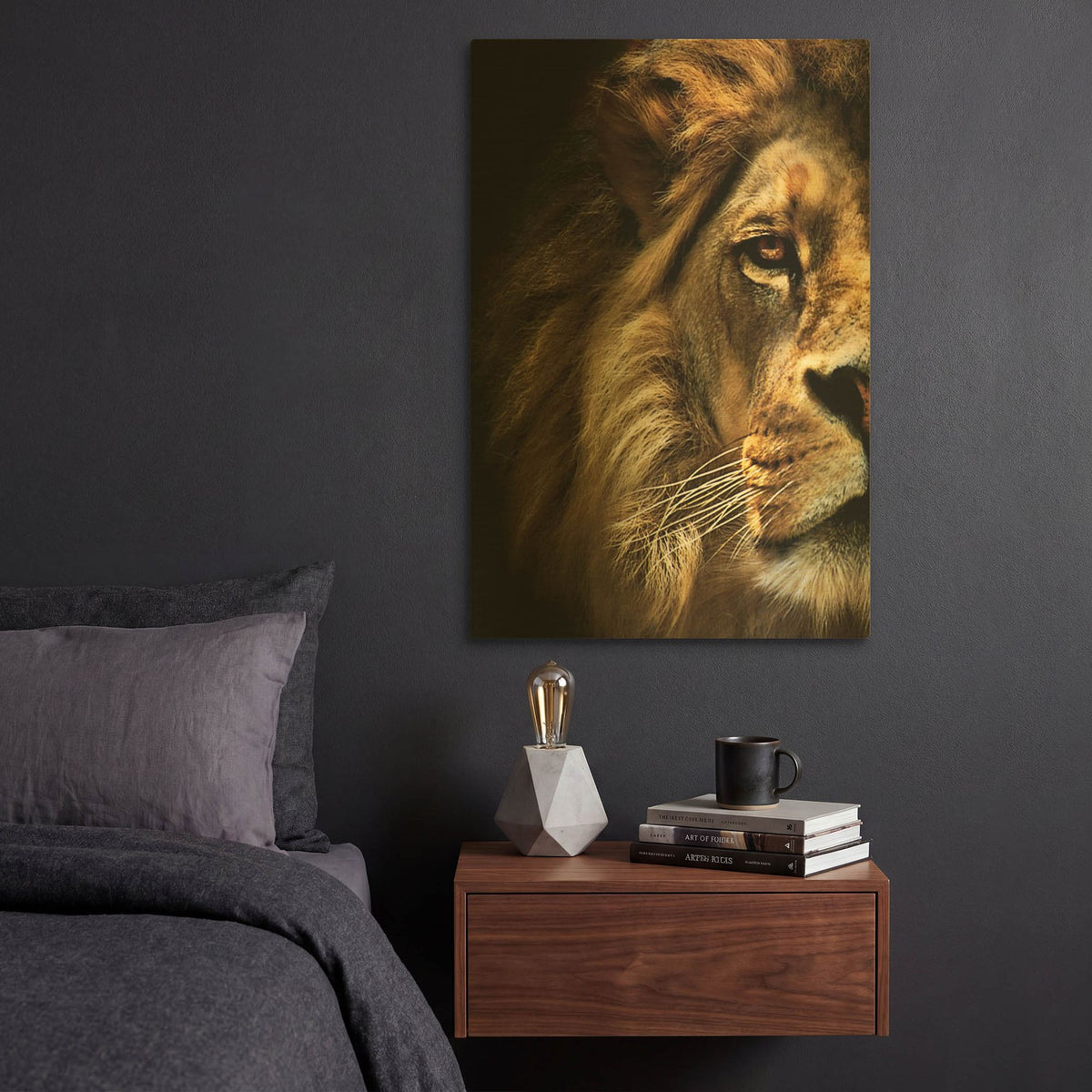 'Majestic Dominance' By SD Smart Gold Metal Wall Art