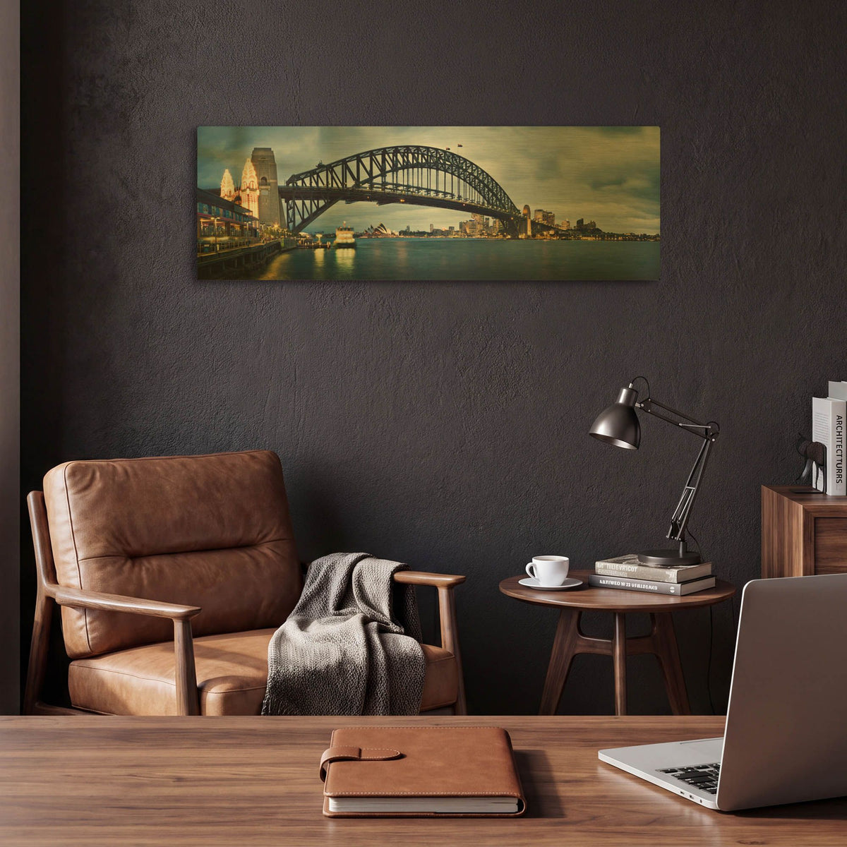 'Sydney Harbour' By SD Smart Gold Metal Wall Art
