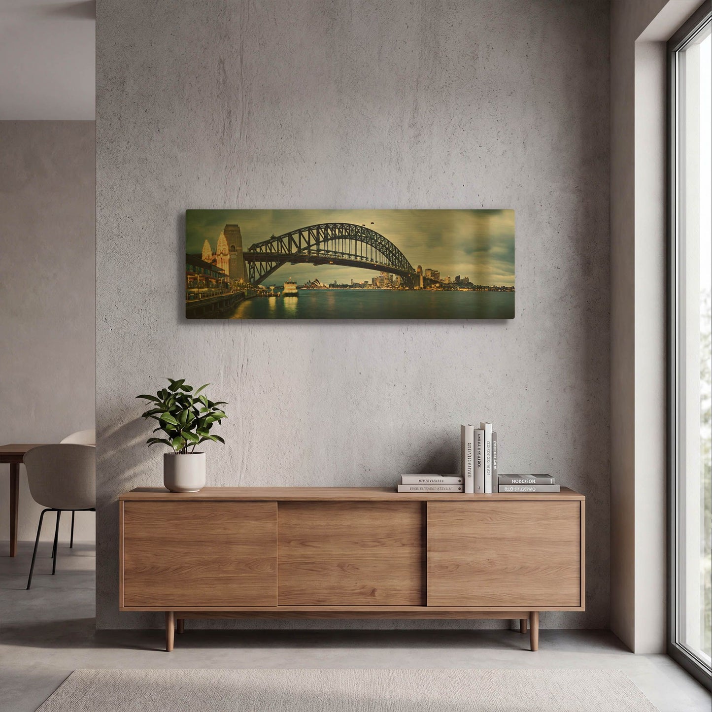 'Sydney Harbour' By SD Smart Gold Metal Wall Art