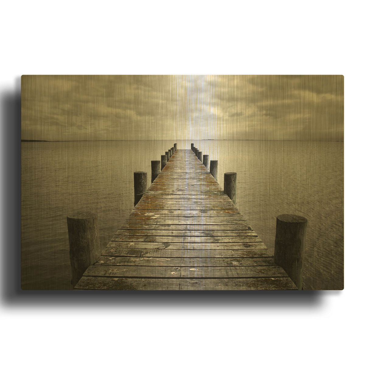 'Destination' By SD Smart Gold Metal Wall Art