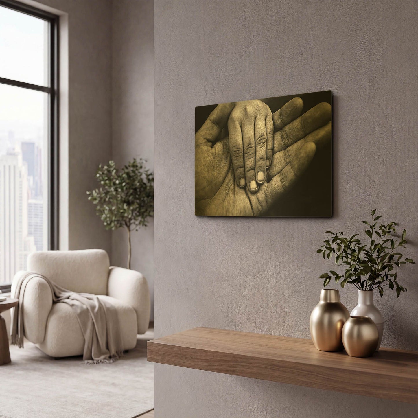 'Generations' By SD Smart Gold Metal Wall Art