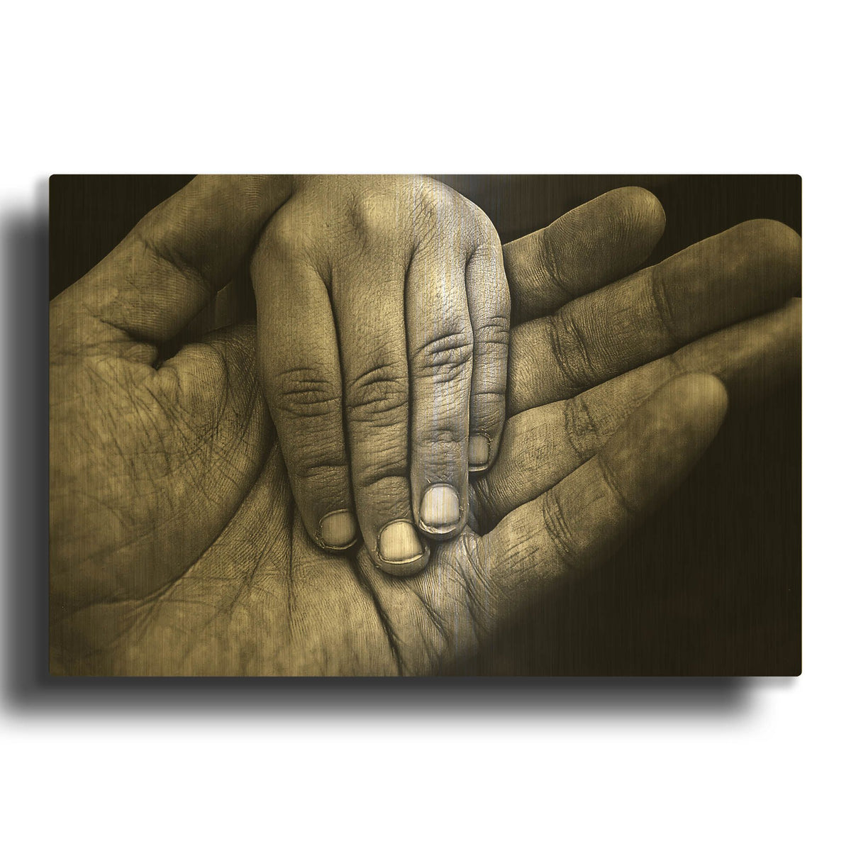 'Generations' By SD Smart Gold Metal Wall Art
