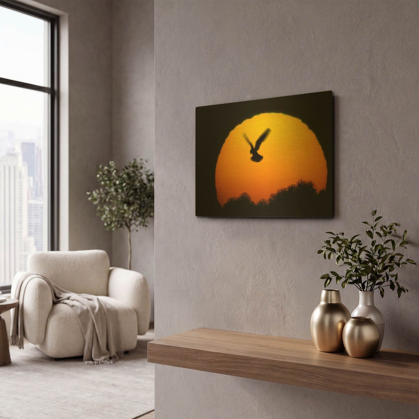 'Into the Sun' By SD Smart Gold Metal Wall Art