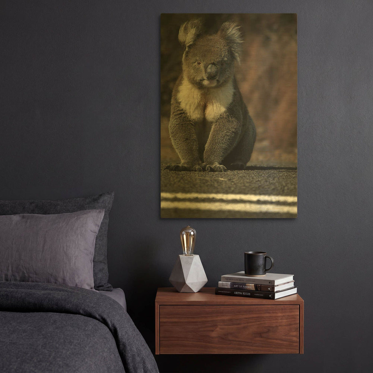 'Playing Chicken' By SD Smart Gold Metal Wall Art
