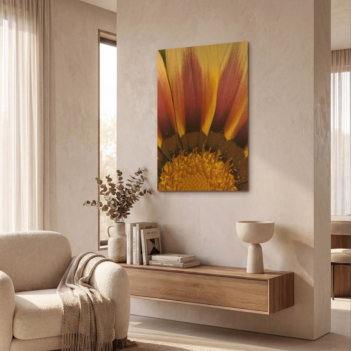 'Five' By SD Smart Gold Metal Wall Art