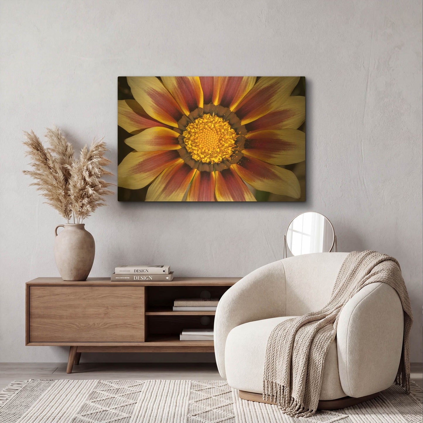 'Six' By SD Smart Gold Metal Wall Art
