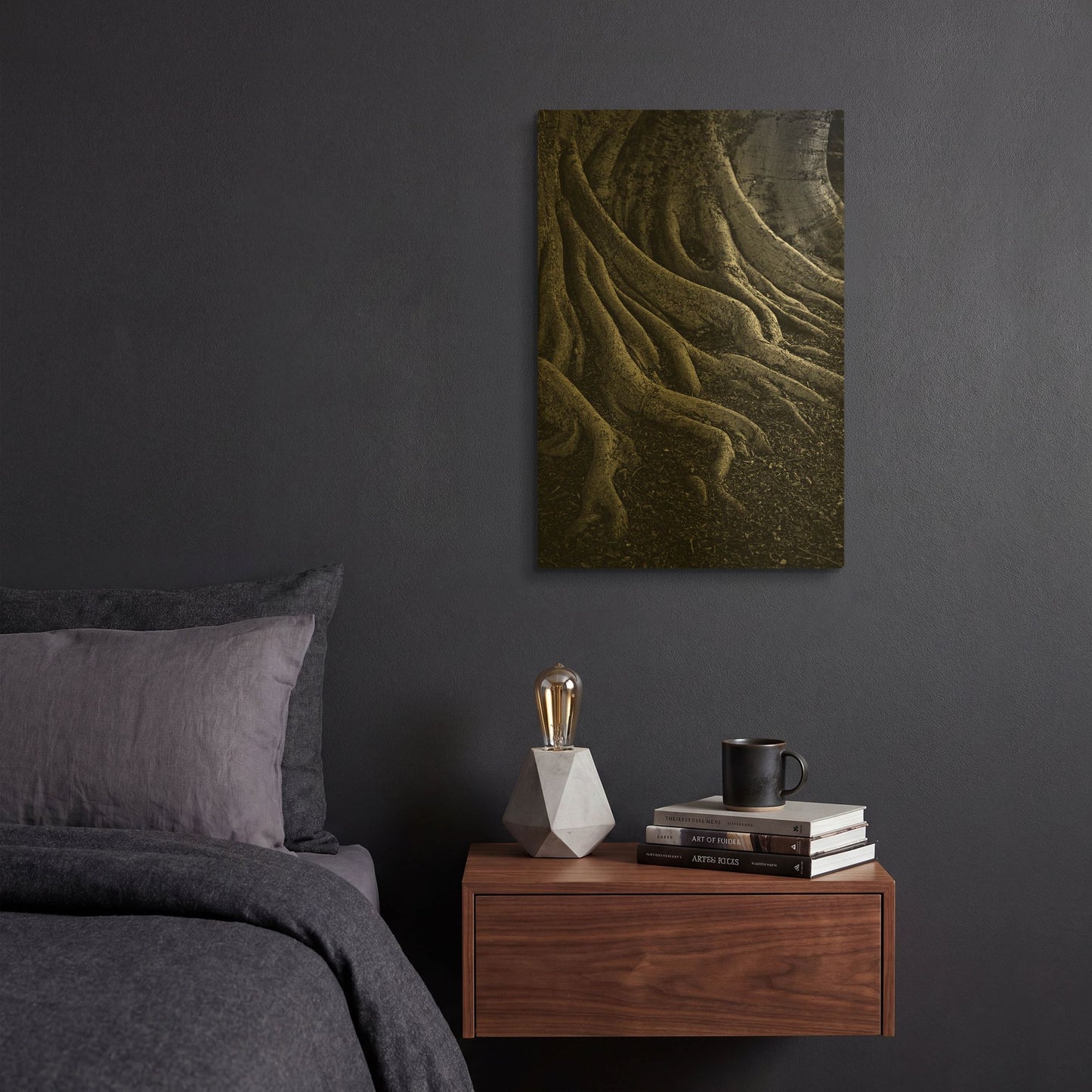 'Entrenched' By SD Smart Gold Metal Wall Art