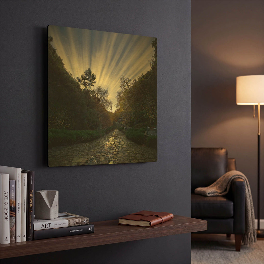 'Utopia' By SD Smart Gold Metal Wall Art
