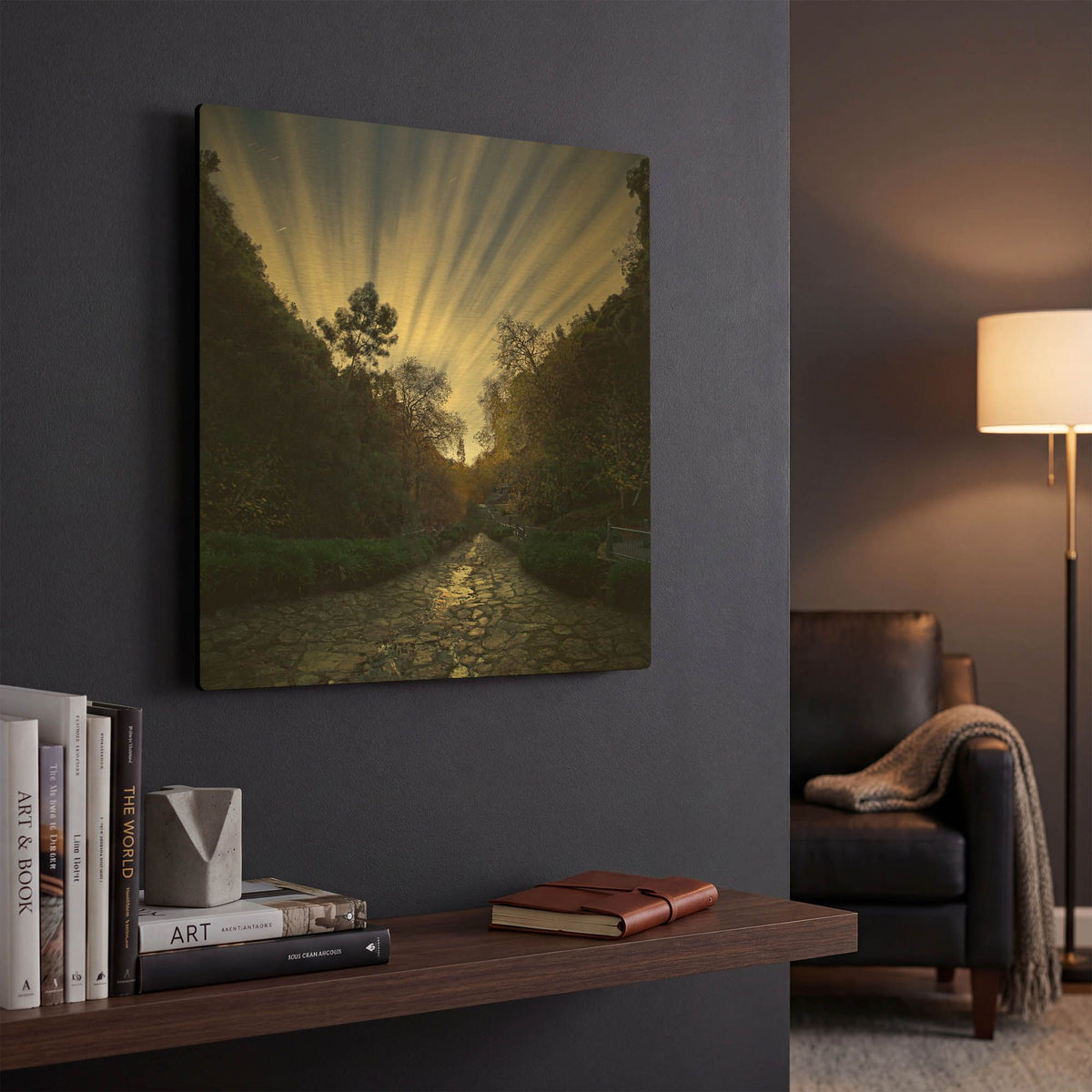 'Utopia' By SD Smart Gold Metal Wall Art
