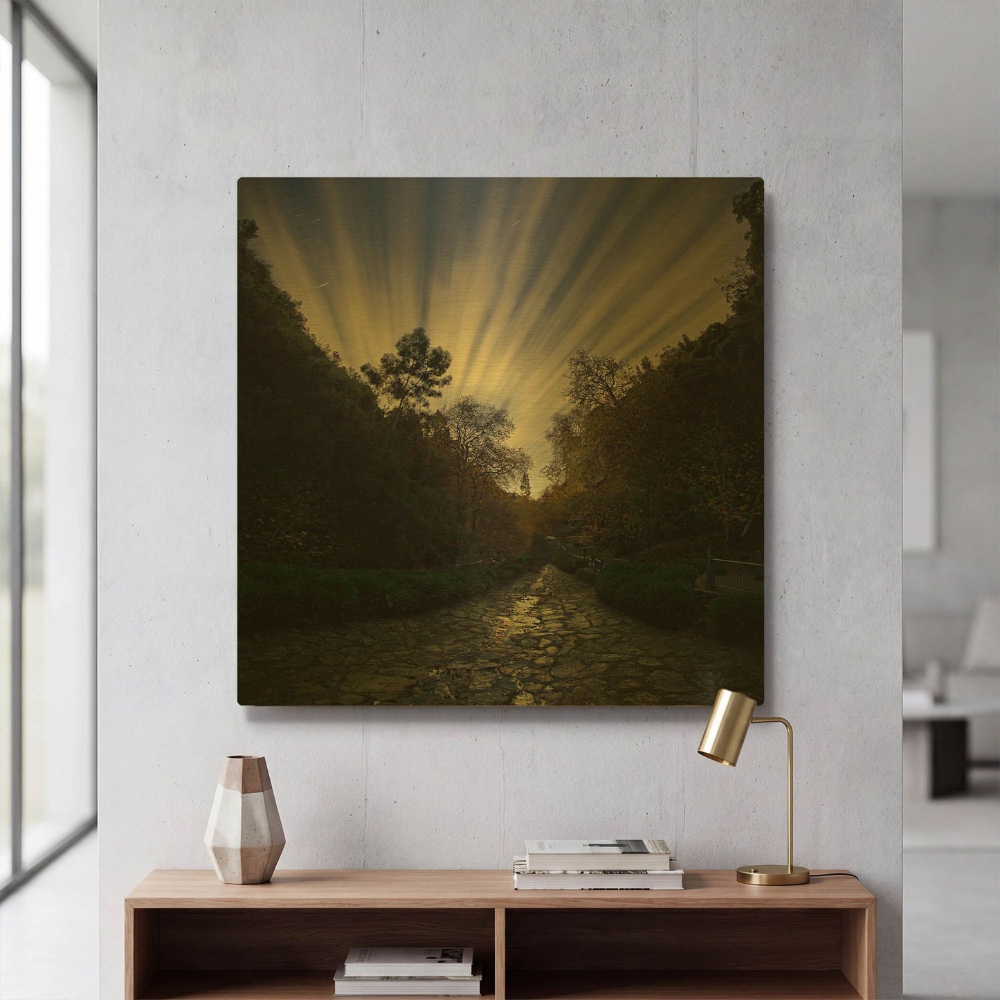 'Utopia' By SD Smart Gold Metal Wall Art