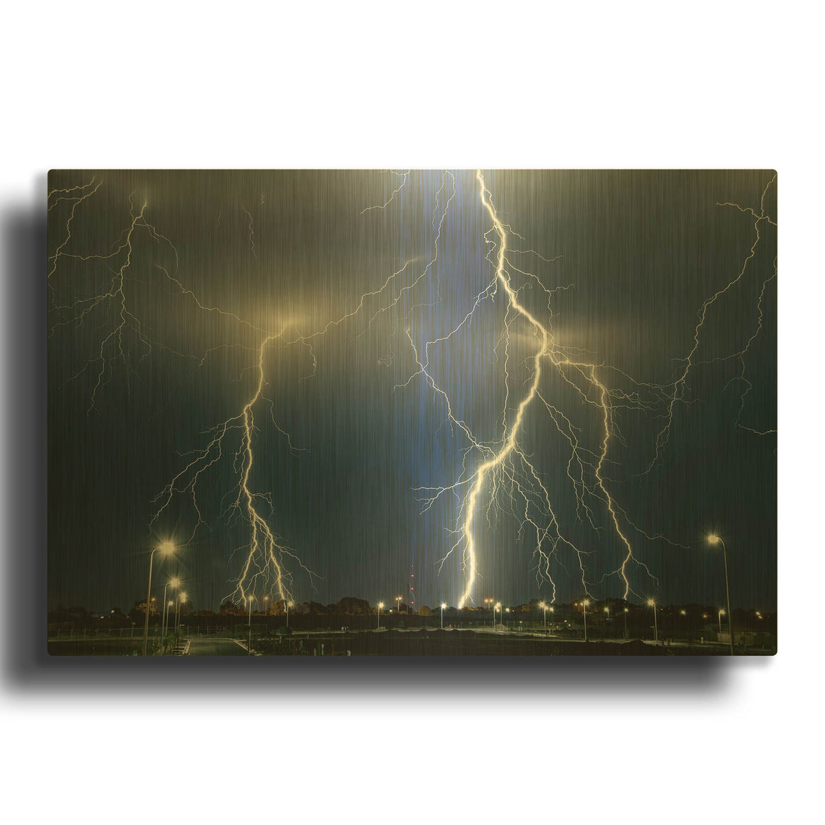 'The Storm' By SD Smart Gold Metal Wall Art