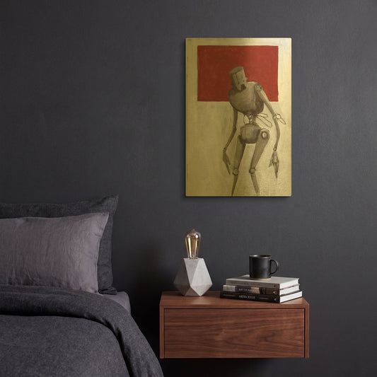 'Bleak' By Craig Snodgrass Gold Metal Wall Art