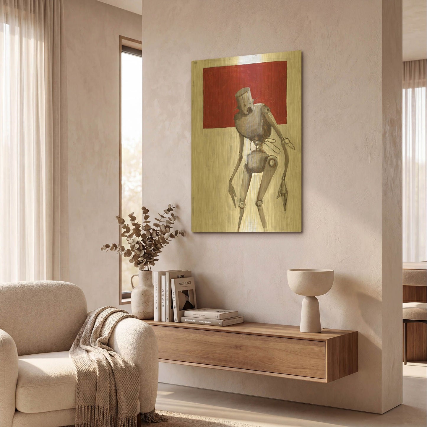 'Bleak' By Craig Snodgrass Gold Metal Wall Art