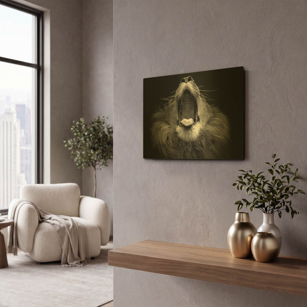 'Mujambi' By SD Smart Gold Metal Wall Art