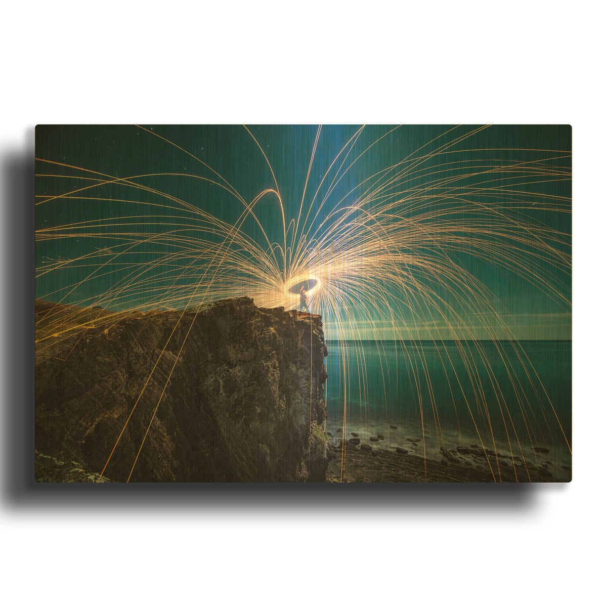 'The Last Spin' By SD Smart Gold Metal Wall Art