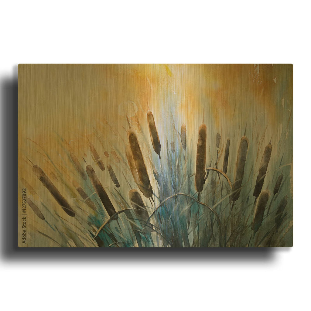 'Bulrush' By Luxe Gold Metal Wall Art