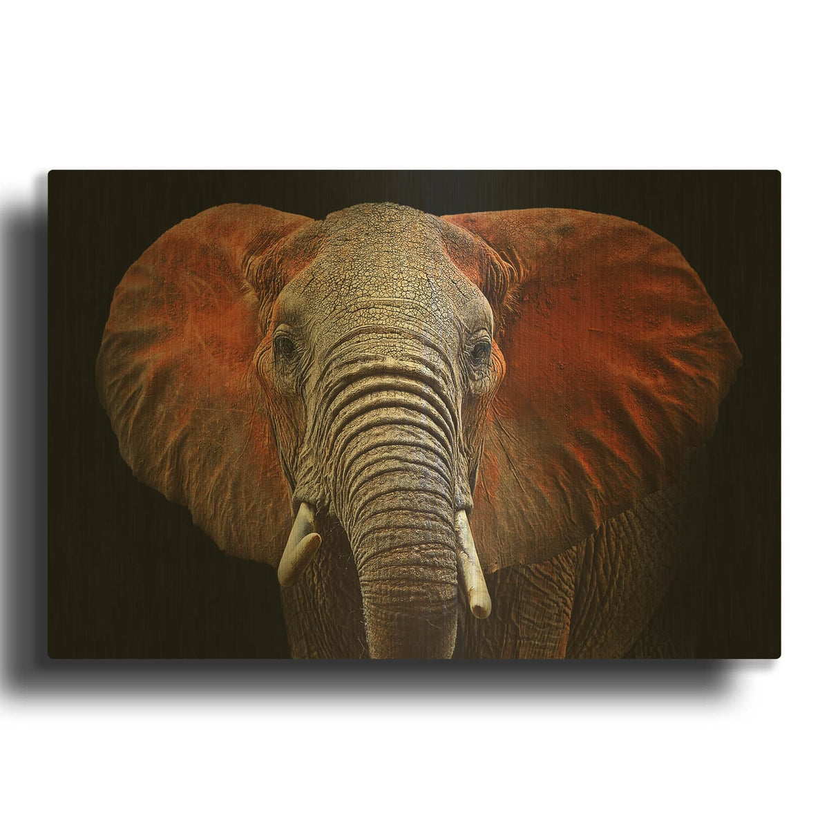 'Fire Elephant' By Luxe Gold Metal Wall Art