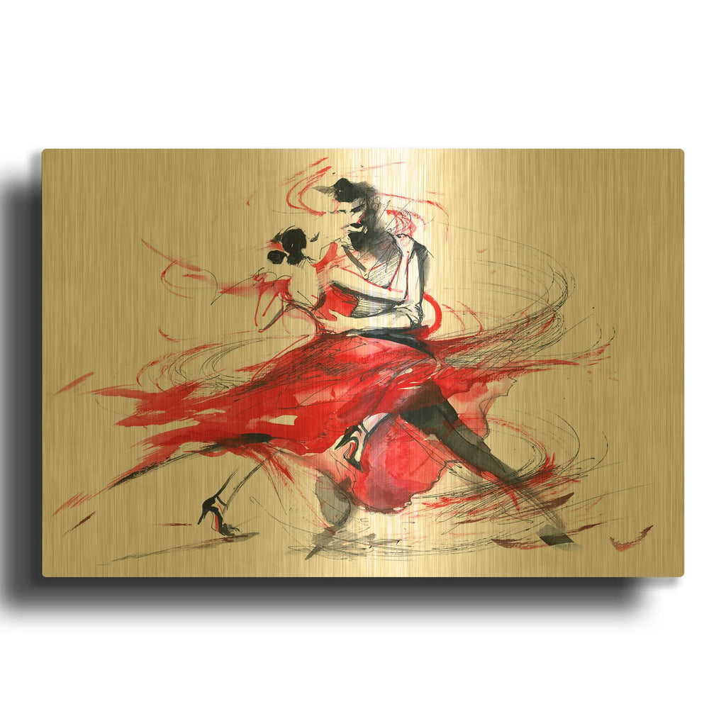 'Tango' By Luxe Gold Metal Wall Art