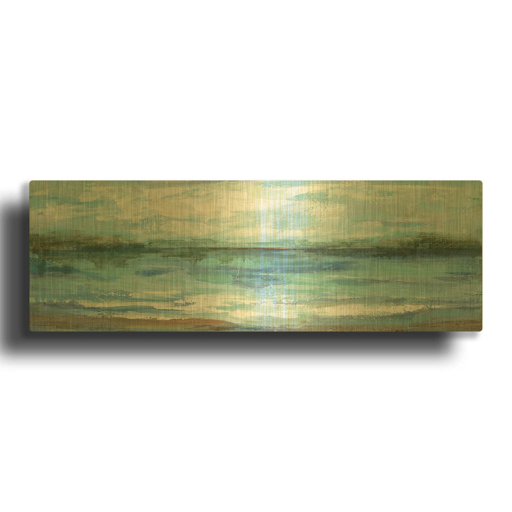 'Mirrored Sky' By Silvia Vassileva Gold Metal Wall Art