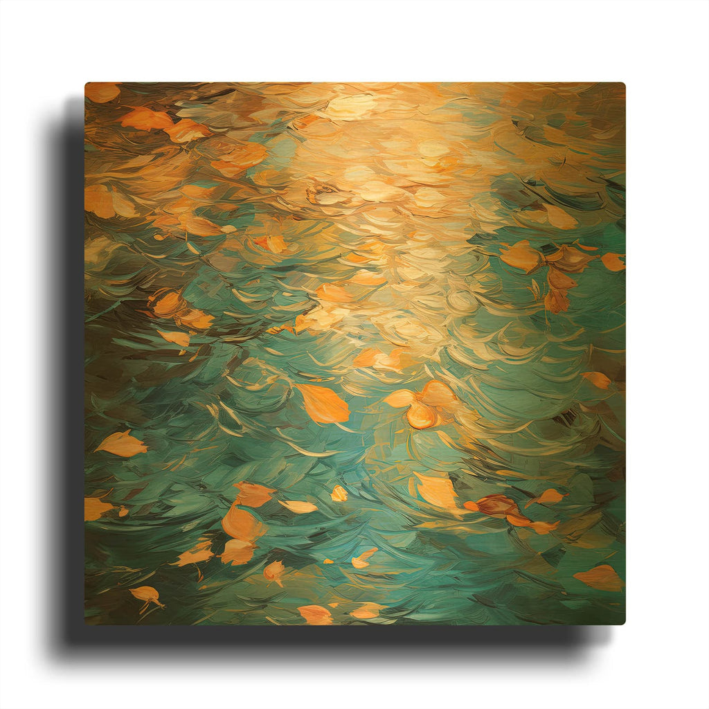'Autumn Nostalgia 2 of 4' By Cameron Gray Gold Metal Wall Art