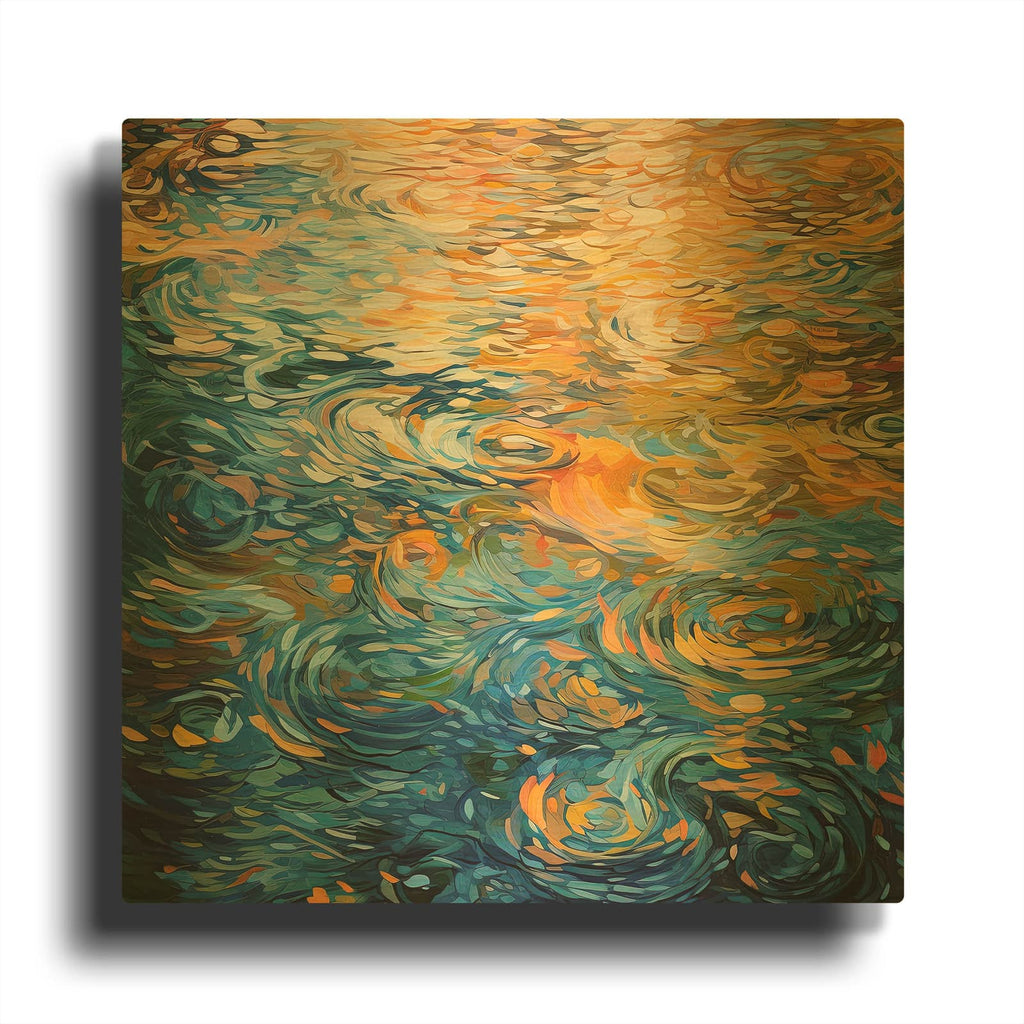 'Autumn Nostalgia 3 of 4' By Cameron Gray Gold Metal Wall Art