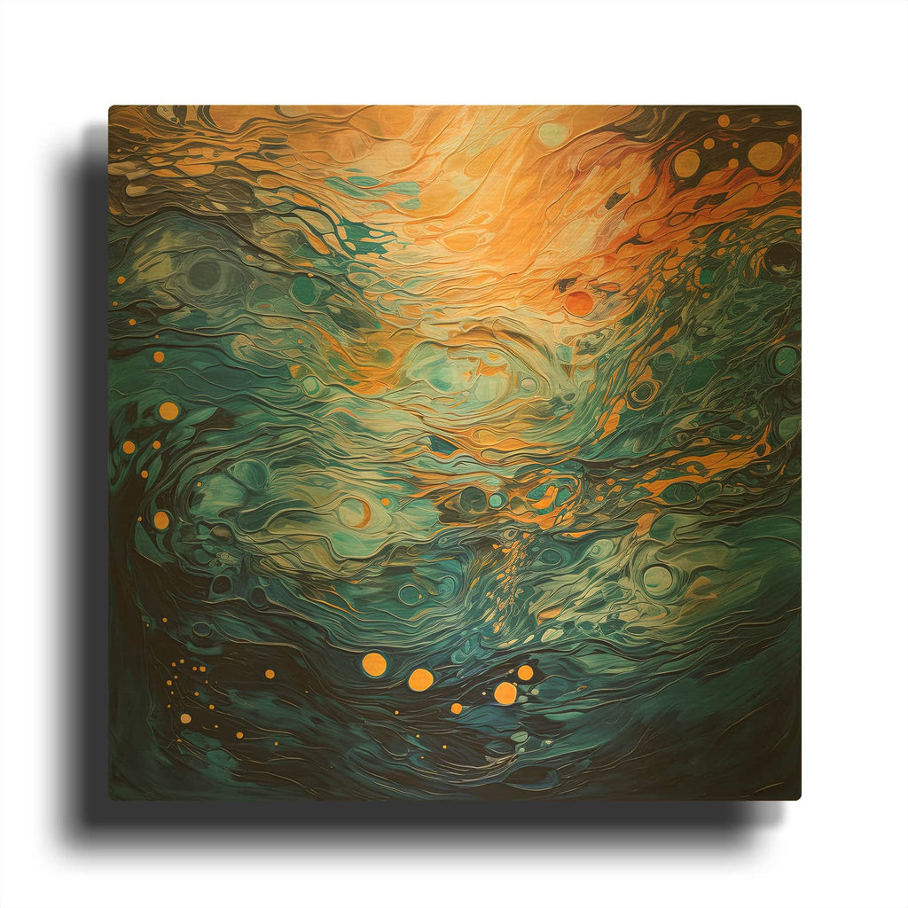 'Autumn Nostalgia 4 of 4' By Cameron Gray Gold Metal Wall Art