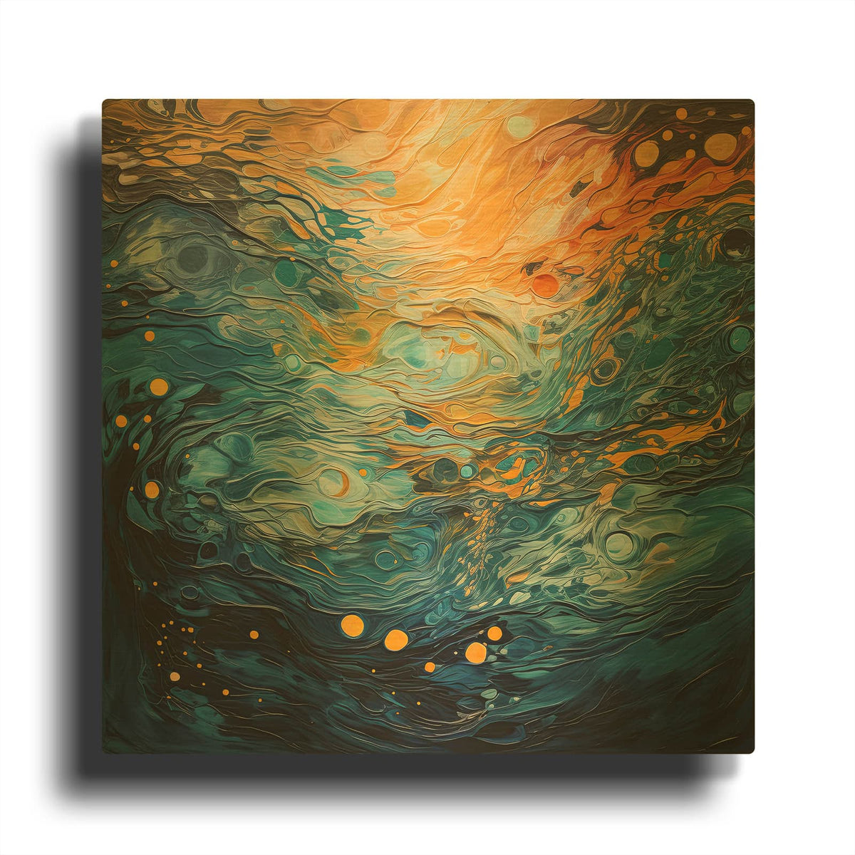 'Autumn Nostalgia 4 of 4' By Cameron Gray Gold Metal Wall Art