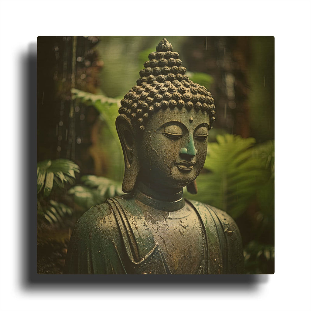 'Buddha 2' By Cameron Gray Gold Metal Wall Art