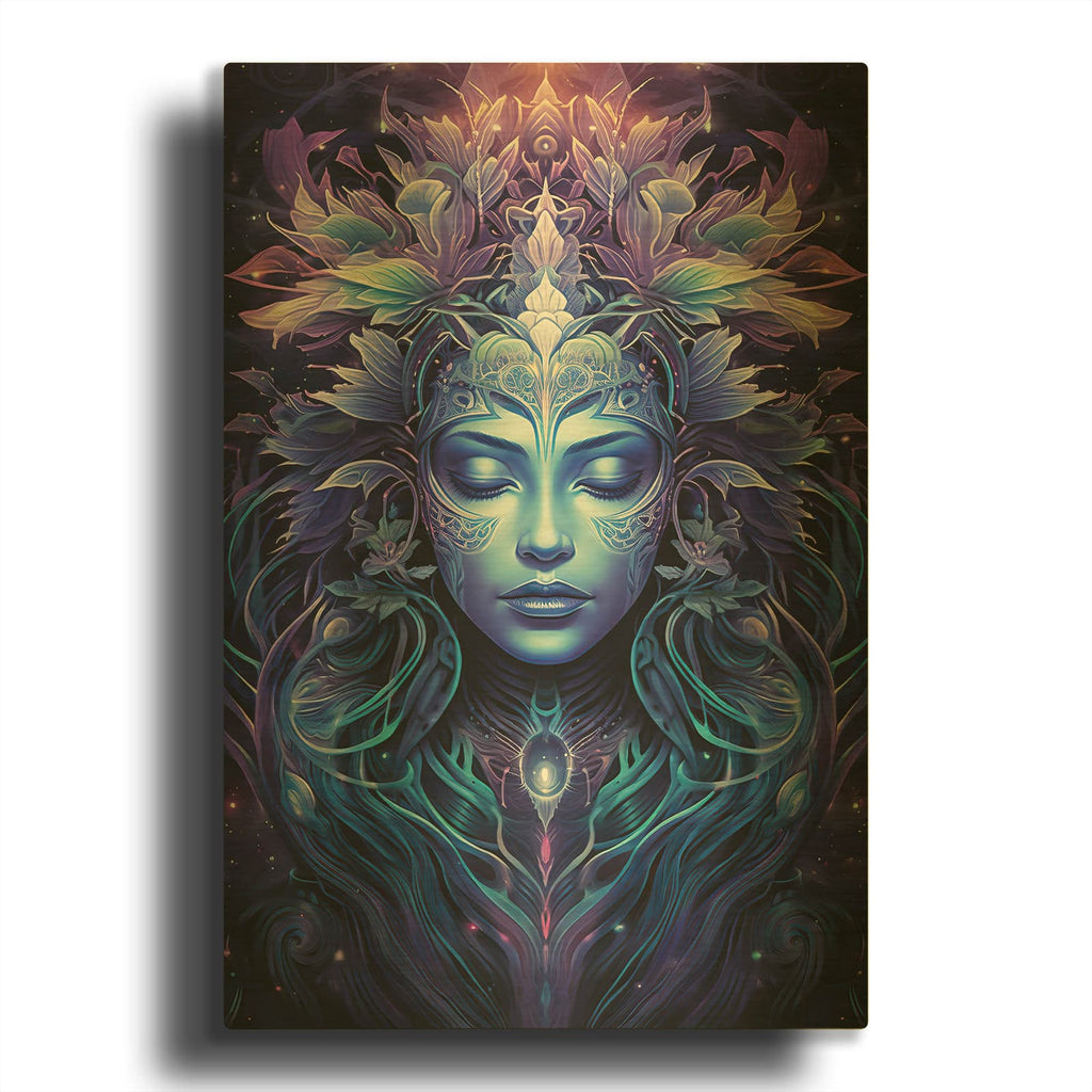 'Cosmic Mindfulness' By Cameron Gray Gold Metal Wall Art