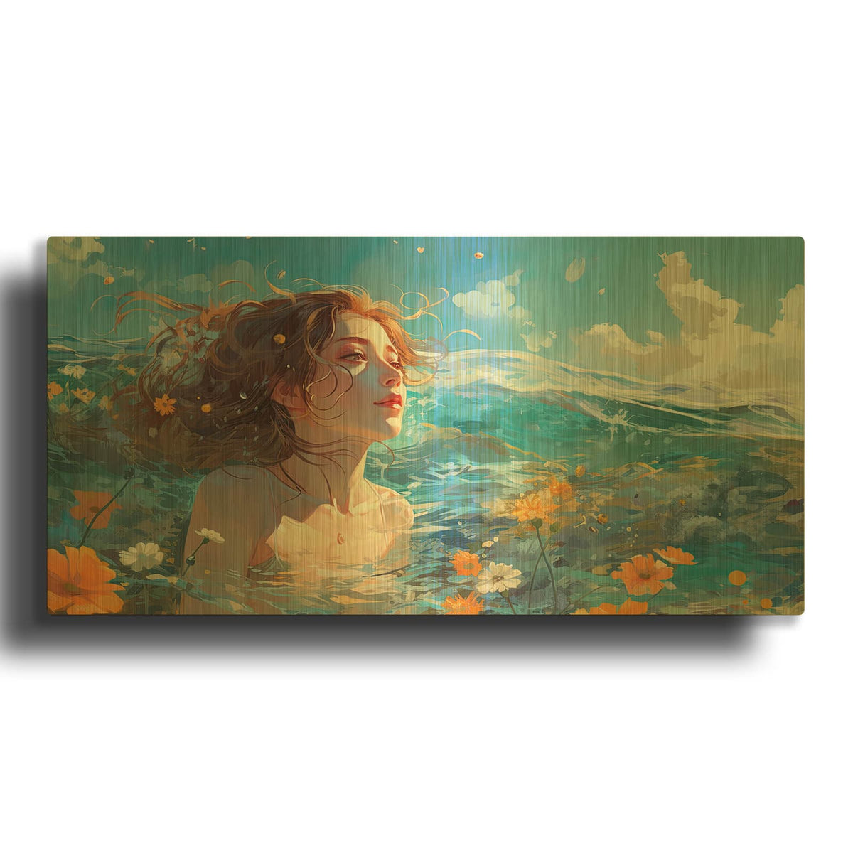 'Summer Bliss' By Cameron Gray Gold Metal Wall Art