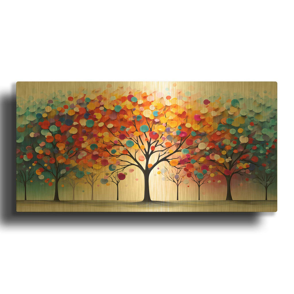 'Day in the Park' By Luxe Gold Metal Wall Art