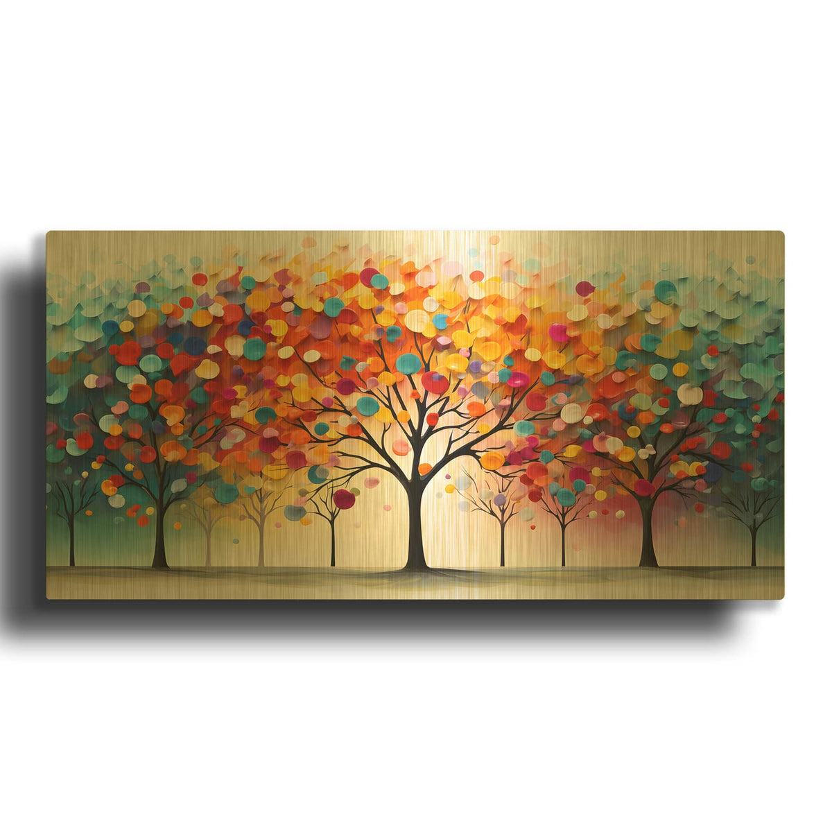 'Day in the Park' By Luxe Gold Metal Wall Art