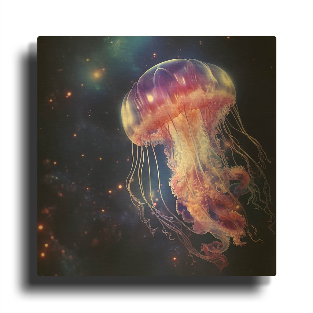 'Jelly Fish Giant' By Luxe Gold Metal Wall Art