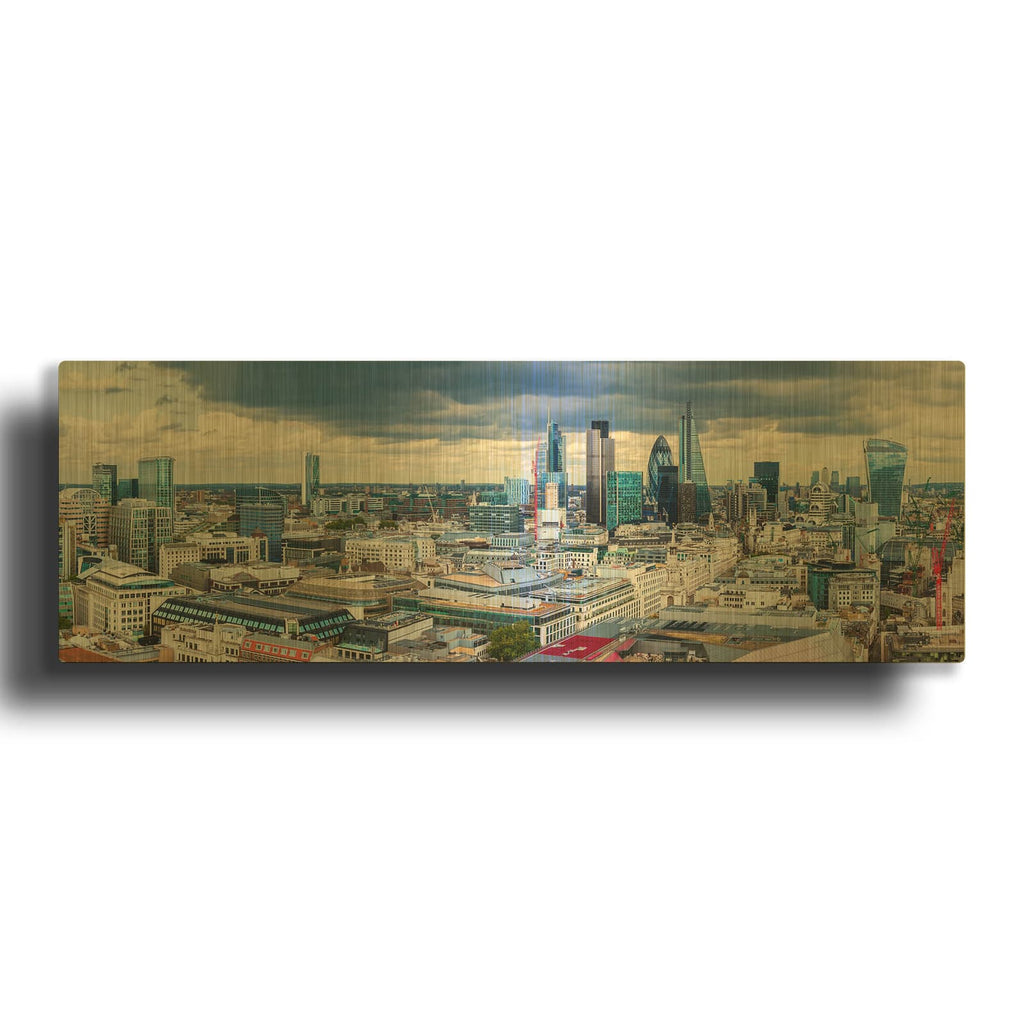 'London Panorama' By Luxe Gold Metal Wall Art
