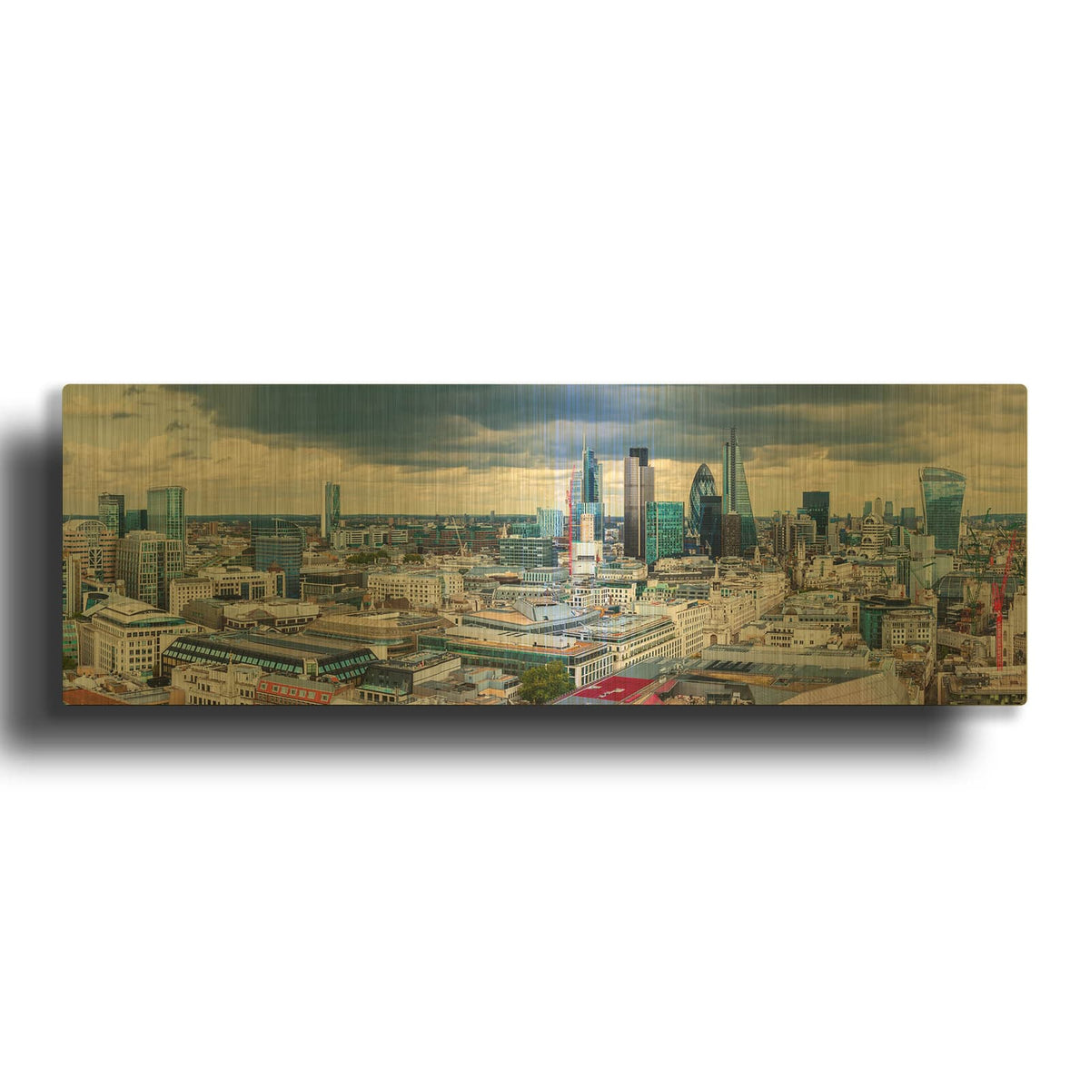 'London Panorama' By Luxe Gold Metal Wall Art