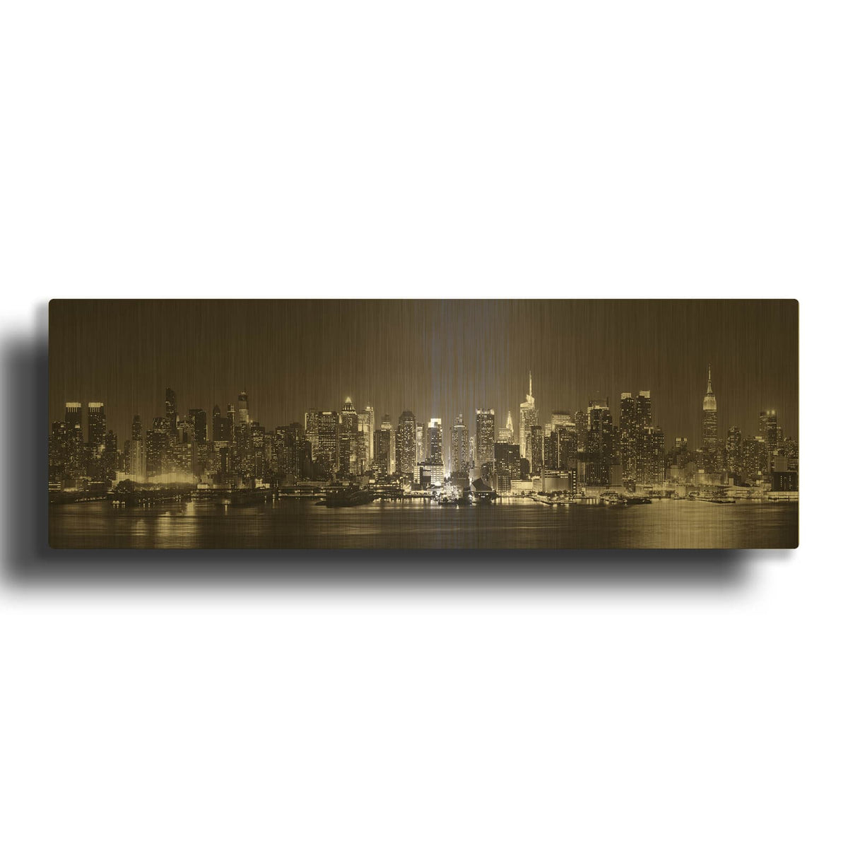 'Midtown Manhattan Skyline' By Luxe Gold Metal Wall Art
